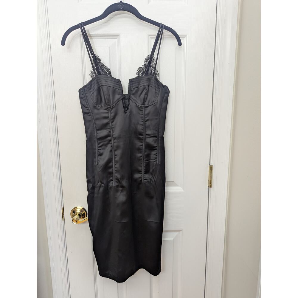 Bardot Dress Size 4 Corset Bustier Top Lace Sexy Party New Years Holiday Club